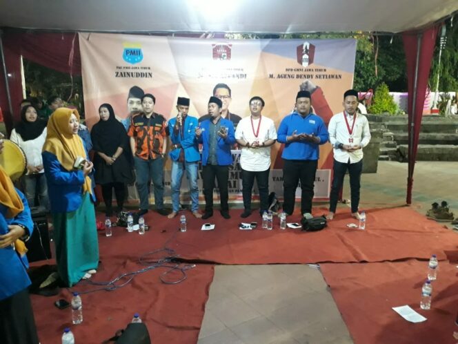 
					Jelang Pilpres, GMNI, PMII dan PP Jawa Timur Gelar Sholawat Kebangsaan