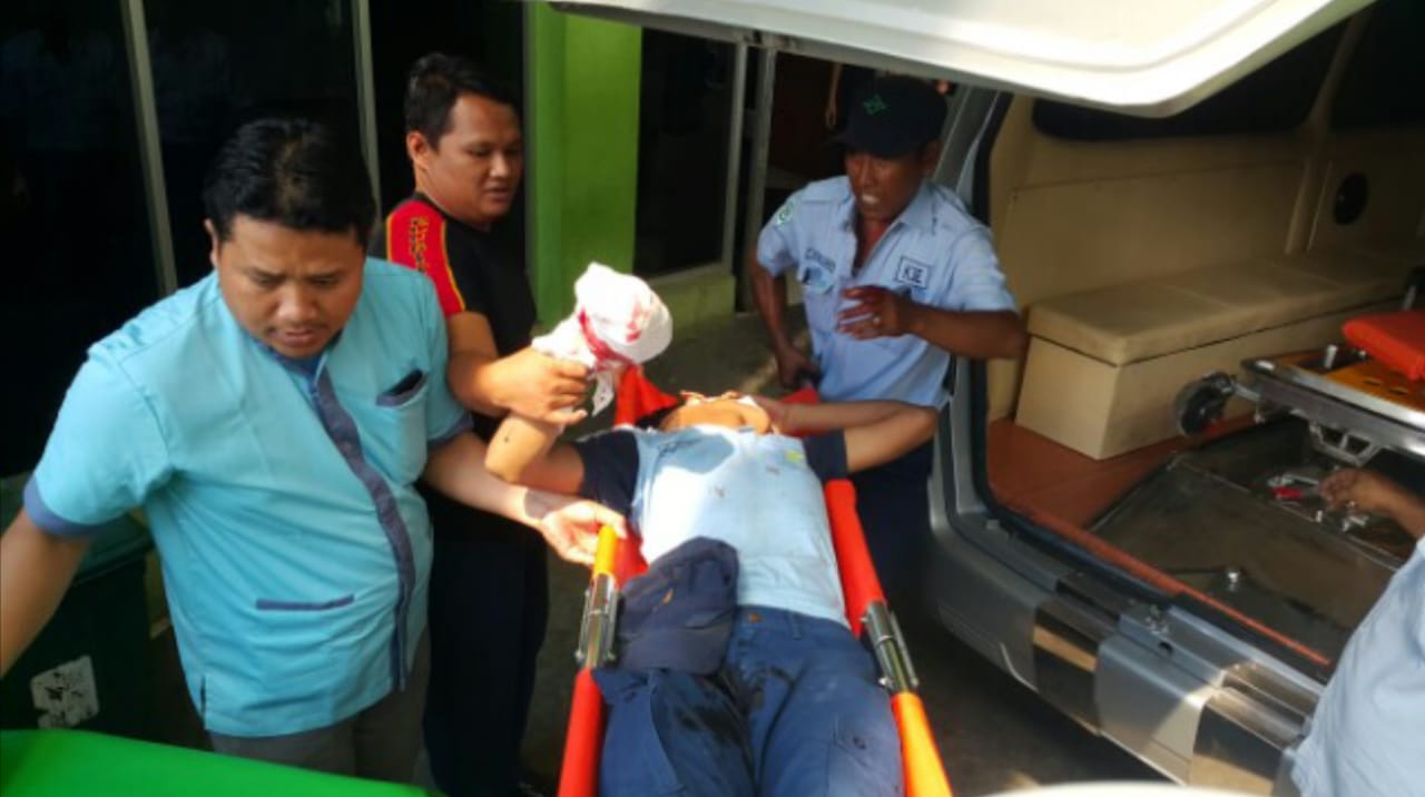 Lagi Karyawan PT KTI Kecelakaan  Kerja  PANTURA7 com 