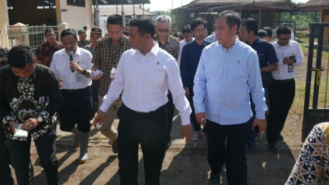 
					Tinjau Penelitian Sapi Potong, Mentan Disambut 2 Ekor Pedet