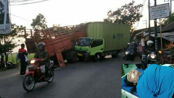 
					Truk Boks Hantam Fuso, Pemotor Patah Tulang