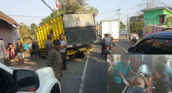 
					Seberangi Jalan, Pemuda Wonoasih Disosor Truk