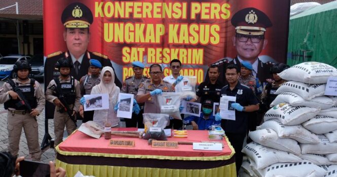 
					Polresta Sidoarjo Gagalkan Distribusi 22 Ton Pupuk Palsu