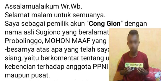 
					Mengaku Salah, Netizen Penghina Perawat Meminta Maaf