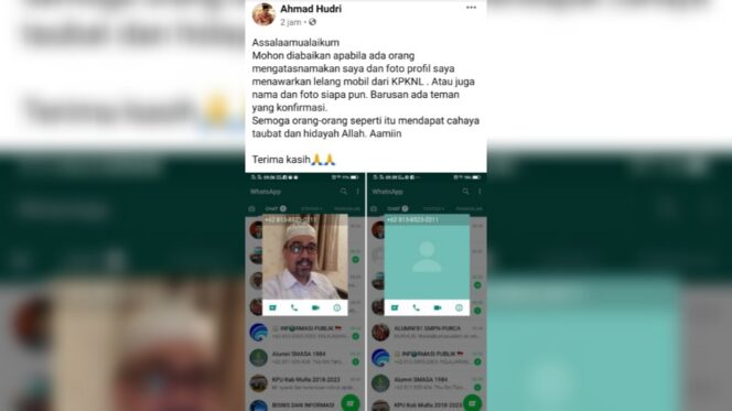 
					Akun WA Ketua KPU Kota Probolinggo Dibajak