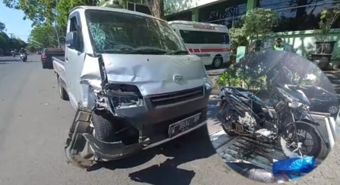 
					Tabrakan dengan Pikap, Pengendara Motor Tewas