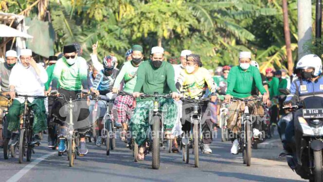 
					Gowes HSN, Pemkot Ajak Santri dan Warga Sehat