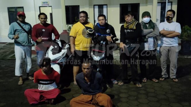 
					Gabungan 4 Polsek Ringkus Dua Penadah Motor Curian Asal Tiris
