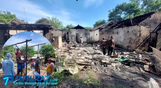 
					Gotong-royong, Warga Dirikan Posko untuk Tempat Tinggal Korban Kebakaran di Sumbertaman