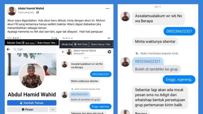 
					Akun FB Rektor UNUJA Paiton, Ra Hamid, Diduplikasi