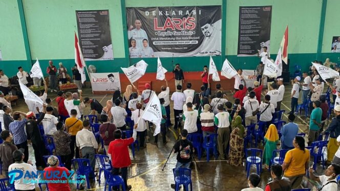 
					Ribuan Massa ‘LARIS’ Deklarasi Dukung Gus Haris