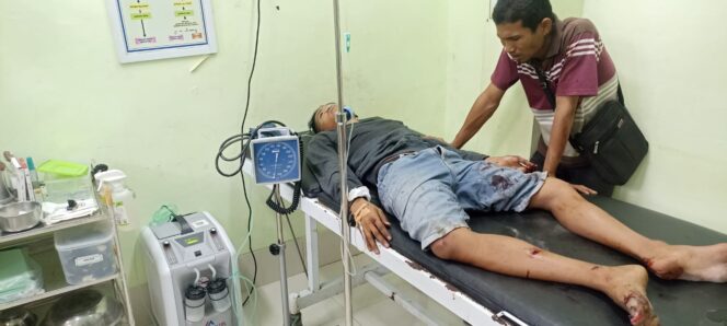 
					foto korban kecelakaan saat mendapat perawatan