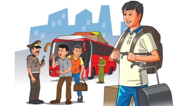 
					Ilustrasi mudik lebaran.