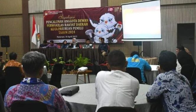 
					SOSIALISASI: KPU Kota Pasuruan menggelar sosialisasi pendaftaran bakal calon legislatif (Bacaleg) untuk Pemilu Tahun 2024, beberapa waktu lalu. (foto: dok)