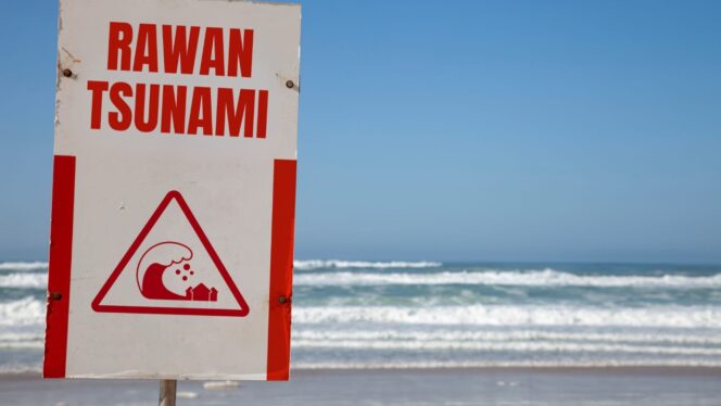 
					Ilustrasi bencana tsunami.