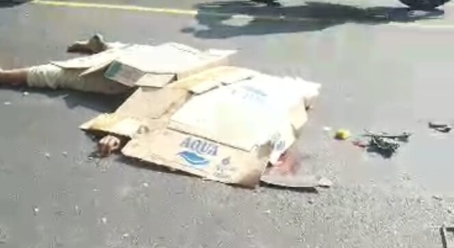 
					Tangkapan layar video kondisi korban kecelakaan di jalur pantura Grati, Pasuruan.