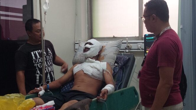 
					Pelaku saat dirawat di RSUD dr. Moh. Saleh, Kota Probolinggo.