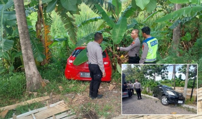
					TABRAKAN: Personel Satlantas Polres Probolinggo saat memeriksa dua kendaraan yang terlibat kecelakaan. (foto: Hafiz Rozani)