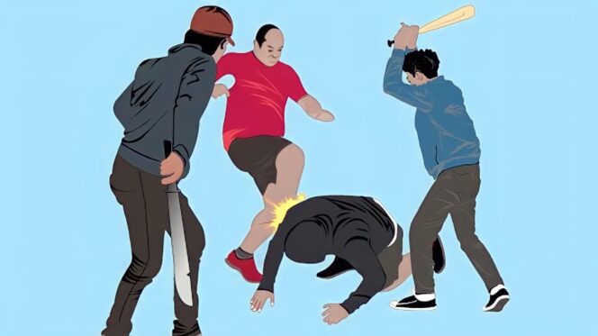
					Ilustrasi pengeroyokan terduga maling. 
