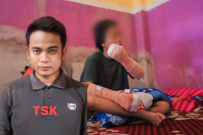 
					DITANGKAP: Pelaku pembacokan setelah ditangkap oleh aparat Polres Probolinggo Kota. (foto: Istimewa).