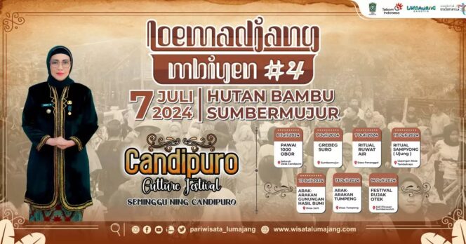 
					Fliyer even Loemadjang Mbiyen yang digelar di Hutan Bambu, Desa Sumbermujur, Kecamatan Candipuro, Kabupaten Lumajang. (foto: IG lumajang_kab).