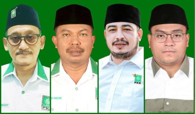 
					KANDIDAT: (dari kanan ke kiri) Didik Humaidi, Lukman Hakim, Mu'ad dan Mochammad Al Fatih. (foto: Ali Ya'lu).