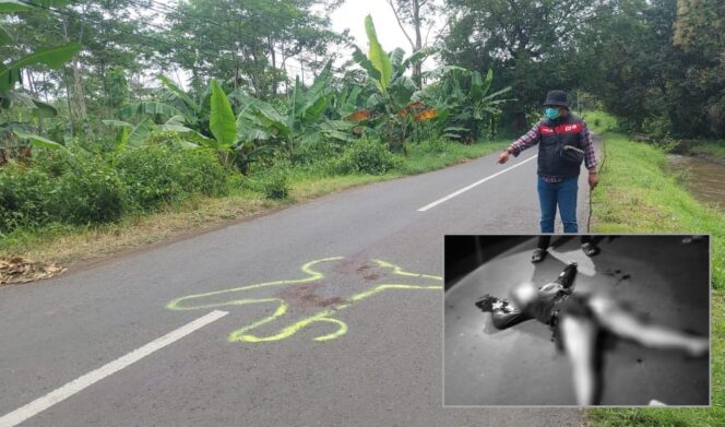 
					TKP: Warga menunjukkan lokasi penemuan tubuh korban di Desa Tarokan, Kec. Banyuanyar, Kab. Probolinggo. Insert: Kondisi korban saat ditemukan. (foto: Hafiz Rozani).