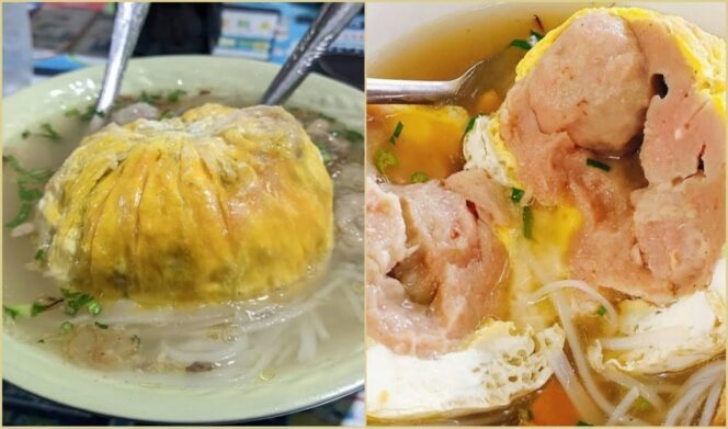 
					LEZAT: Satu porsi bakso kabut, kombinasi bakso daging dengan lapisan telur diluar, yang jadi andalan wisata kuliner di Jember. (foto: istimewa)