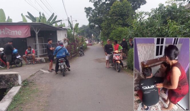 
					TKP: Lokasi pembegalan di Jl. Pahlawan Leces, Probolinggo. Insert: Korban begal ditolong oleh warga sekitar. (foto: Hafiz Rozani).
