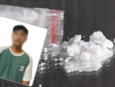 Tersangka penyimpan sabu.