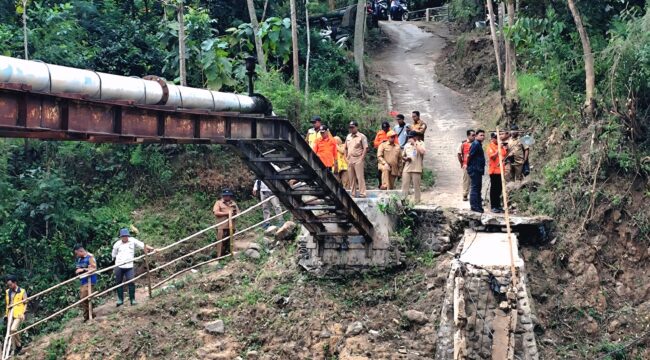 Di antara jembatan yang disurvei oleh tim Pemprov Jatim didampingi BPBD Kabupaten Probolinggo (Foto: Istimewa)
