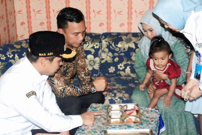 
					Menteri Wihaji menyerahkan MBG kepada ibu hamil.