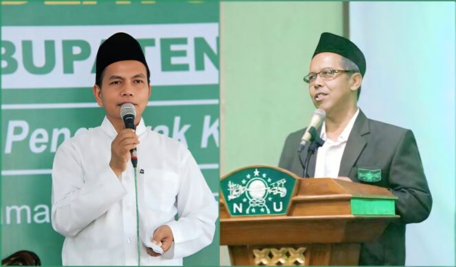 
					Ketua PCNU Kabupaten Probolinggo. Ky. Abdul Hamid dan Ketua PCNU Kota Kraksaan H. Ahmad Muzammil. (foto: Ali Ya'lu).