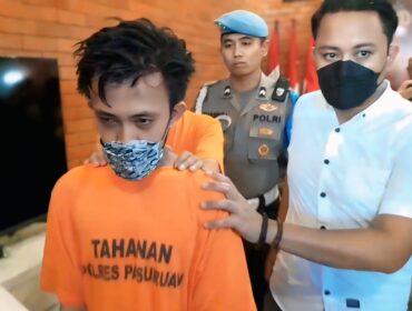ZA, warga Purwodadi, Kabupaten Pasuruan diamankan polisi. 