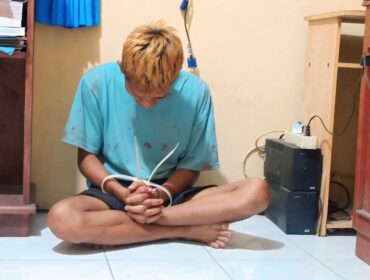 Hamdan, Pria mabuk dan menyabet korban dengan senjata tajam.
