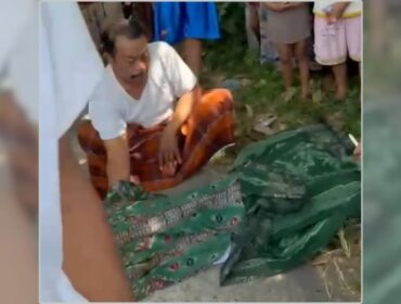 Tangkapan layar video amatir milik warga. 
