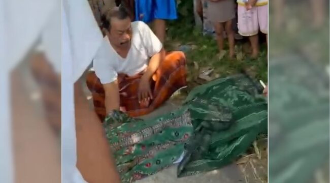Tangkapan layar video amatir milik warga. 
