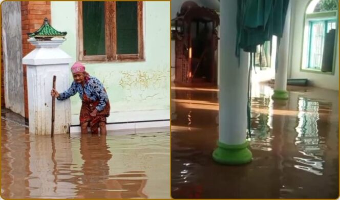 
					Kondisi masjid di Dusun Gambiran, Desa Bandaran dan permukiman warga Dusun Serambi, Desa Winongan Kidul.
