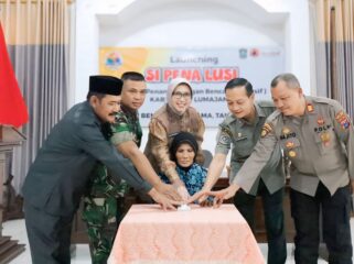 Badan Penanggulangan Bencana Daerah (BPBD), bersama Bupati Lumajang, meluncurkan Sistem Penanggulangan Bencana Inklusif (Si Pena Lusi).  (Foto: Asmadi)