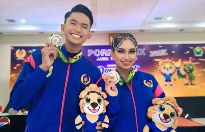 
					BERPRESTASI: Atlet Dance Sport yang meraih medali di ajang Pekan Olahraga Provinsi (Porprov) IX Jawa Timur tahun 2025. (foto: istimewa) 