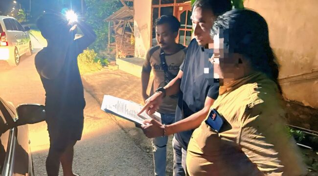 Penggerebekan jaringan TKI ilegal di Jalan Raya Kabupaten, Nguling, Pasuruan.