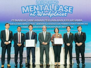INOVASI: Peluncuran program Mental Ease at Workplaces, Rabu (25/6/25), yang di-inisiasi oleh Otsuka Group. (foto: istimewa).