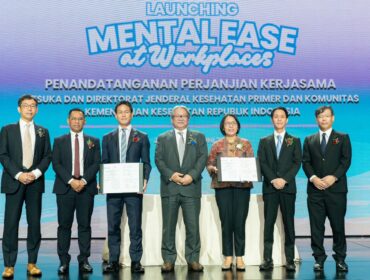 INOVASI: Peluncuran program Mental Ease at Workplaces, Rabu (25/6/25), yang di-inisiasi oleh Otsuka Group. (foto: istimewa).