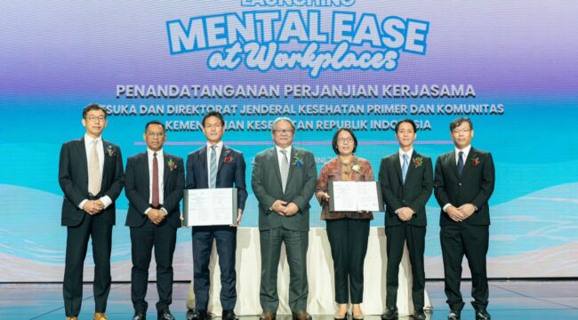 INOVASI: Peluncuran program Mental Ease at Workplaces, Rabu (25/6/25), yang di-inisiasi oleh Otsuka Group. (foto: istimewa).