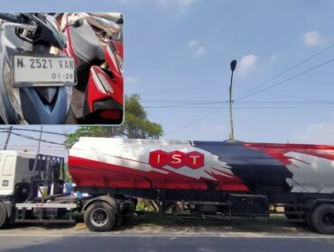 Kendaraan yang terlibat kecelakaan maut di Kejayan. (Foto: Moh Rois)

