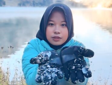 Ranu Kumbolo di Gunung Semeru, Lumajang membeku. (Foto: Istimewa).
