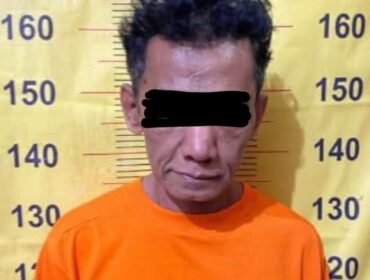 Tersangka MJ (56) warga Dusun Betro, Desa Wonosunyo, Kecamatan Gempol, Kabupaten Pasuruan 
