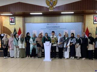 LAUNCHING: Launching program PENA KOHATI yang dilakukan oleh Kohati HMI Cabang Jember 2025-2026, di Aula PB Sudirman, Pemkab Jember, Selasa, (15/7/25) siang. (foto: M. Abd. Rozaq Mubarok).