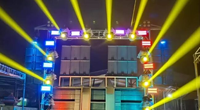 Salah satu sound horeg di Lumajang. (Foto: Istimewa).