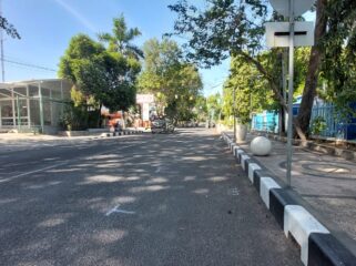 Jalan Suroyo Kota Probolinggo yang akan digunakan sebagai tempat even Car Free Day. (foto: Hafiz Rozani).