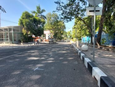 Jalan Suroyo Kota Probolinggo yang akan digunakan sebagai tempat even Car Free Day. (foto: Hafiz Rozani).